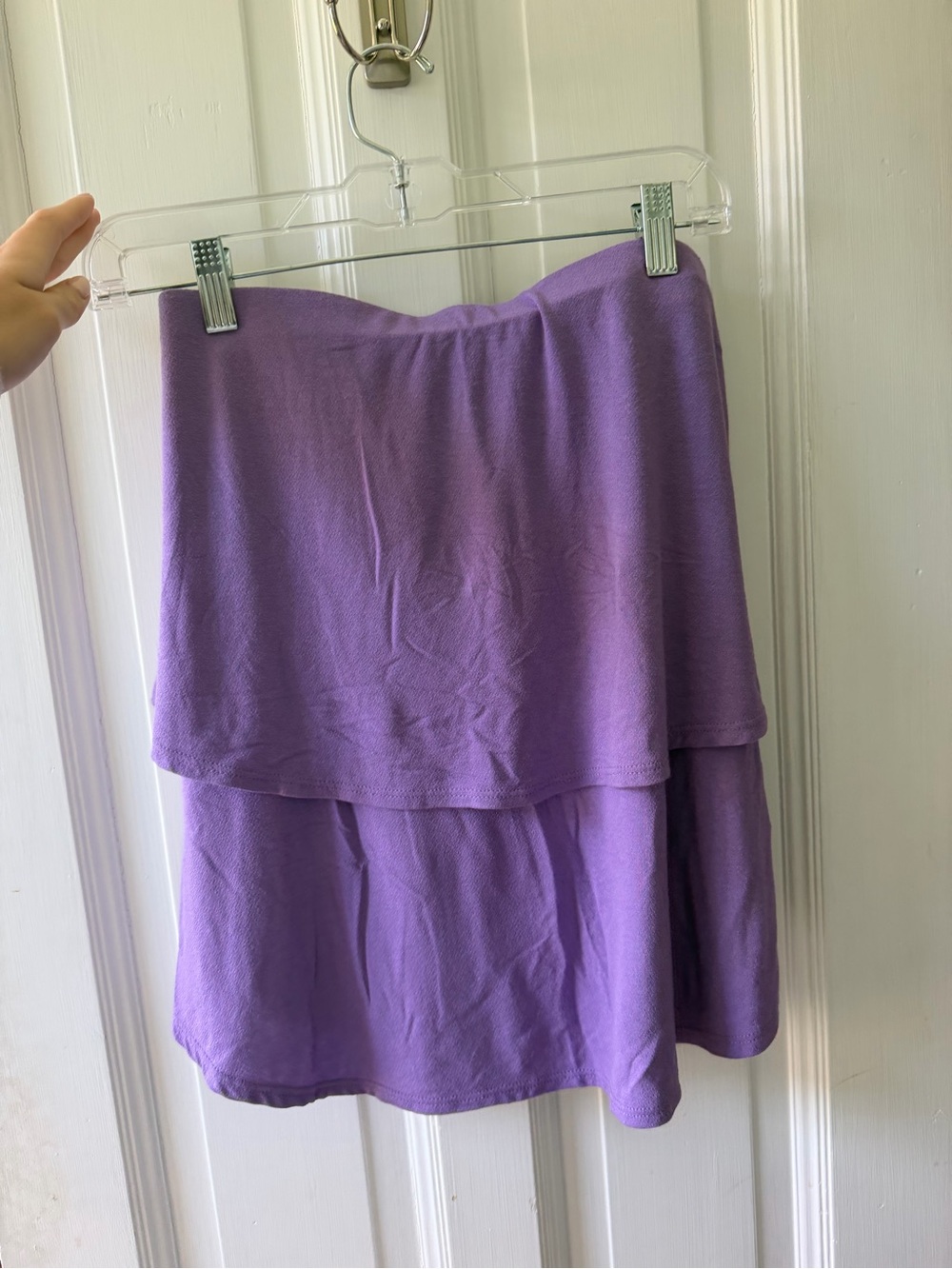 Free People Strapless Purple Shirt